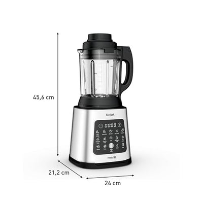 Tefal Blender & Soup Maker Perfectmix Cook, 2L, 10 Auto Programs, Smoothie Maker, Removable Blades