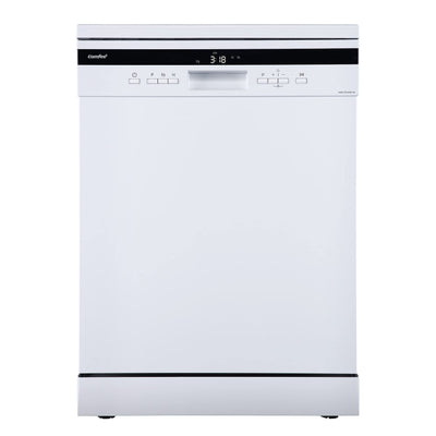 COMFEE' Freestanding Dishwasher FD1435E-W with 14 place settings, Full Size, 44dB, Wide LED Display