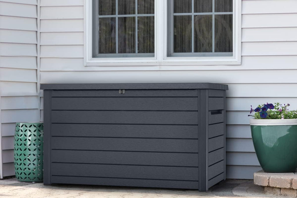 870L XXL Outdoor Deck Storage Box with Lockable Lid