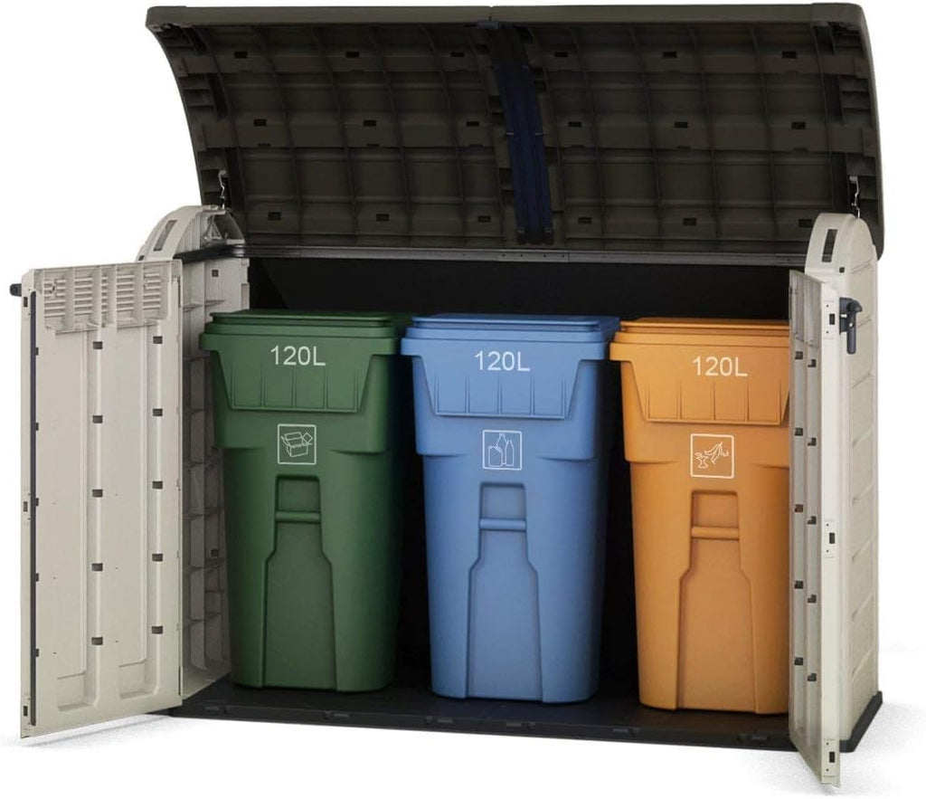 2000L Outdoor Garden Storage Shed with Dual Access