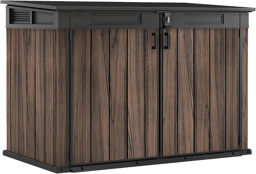 Horizontal Outdoor Storage Shed with Double Doors