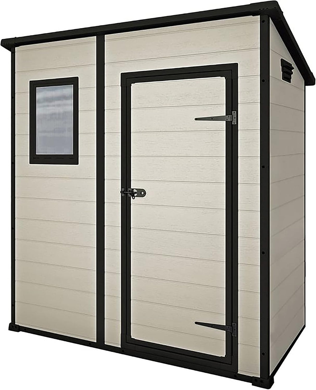 6 x 4 ft Outdoor Garden Storage Shed with Single Door