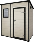 6 x 4 ft Outdoor Garden Storage Shed with Single Door
