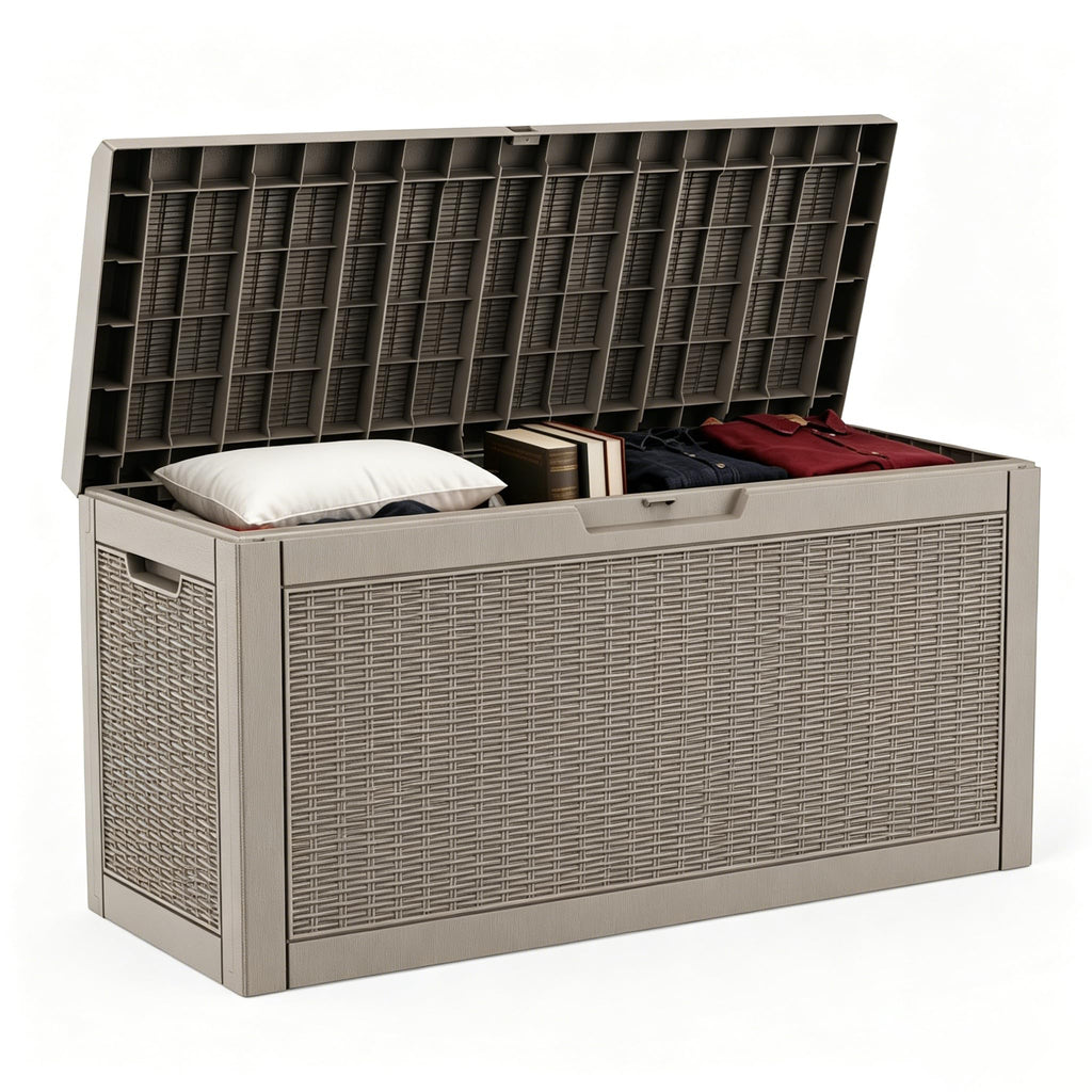 230 Gallon Outdoor Deck Storage Box, Waterproof