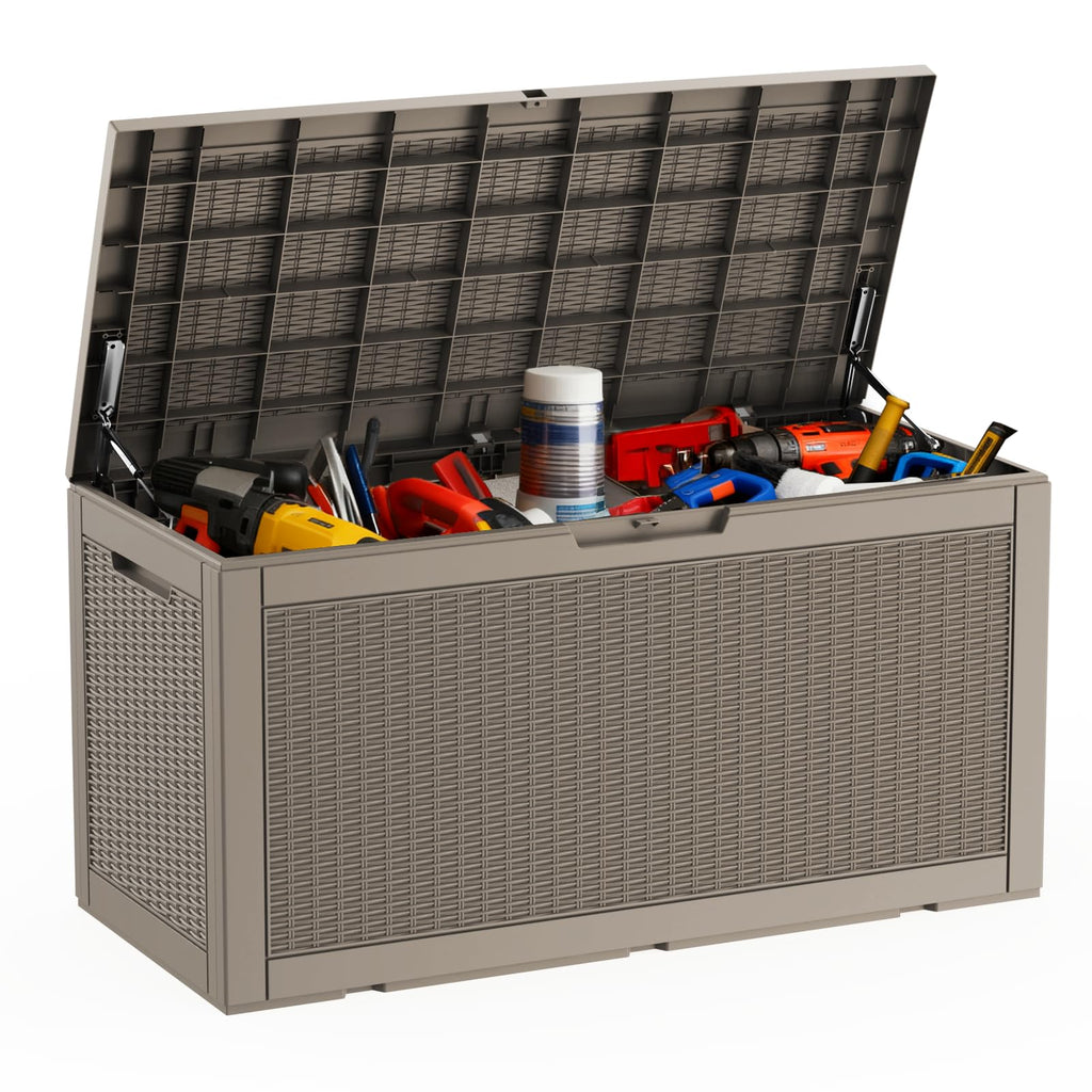 230 Gallon Outdoor Deck Storage Box, Waterproof