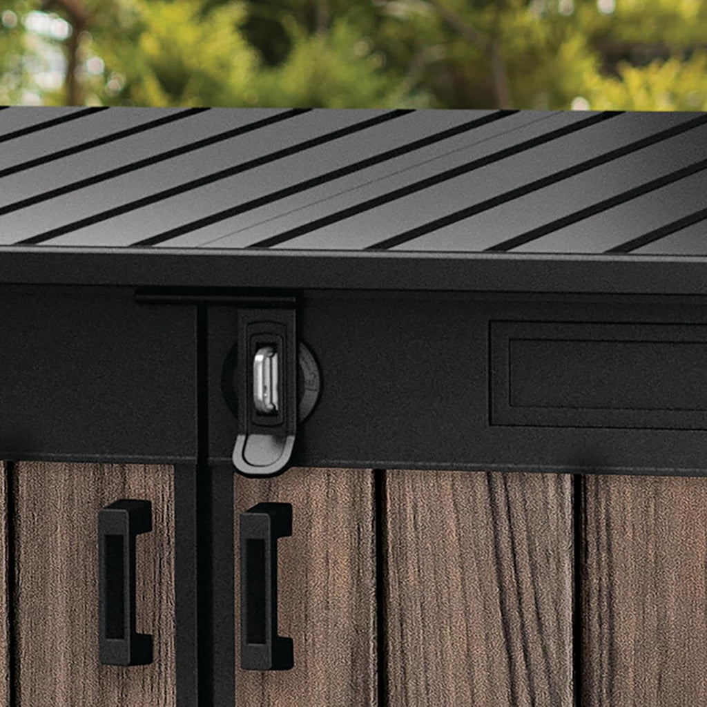 Horizontal Outdoor Storage Shed with Double Doors
