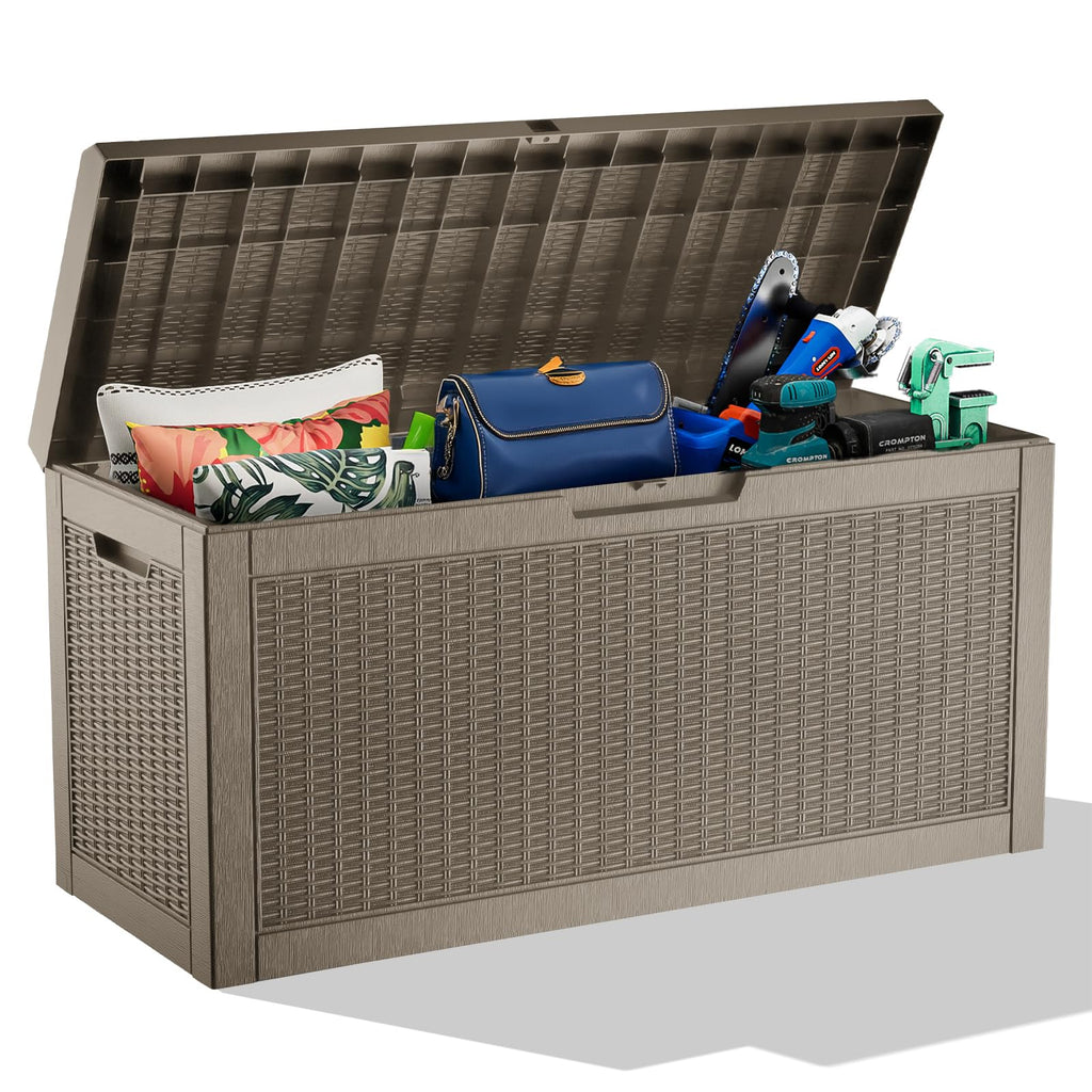 230 Gallon Outdoor Deck Storage Box, Waterproof