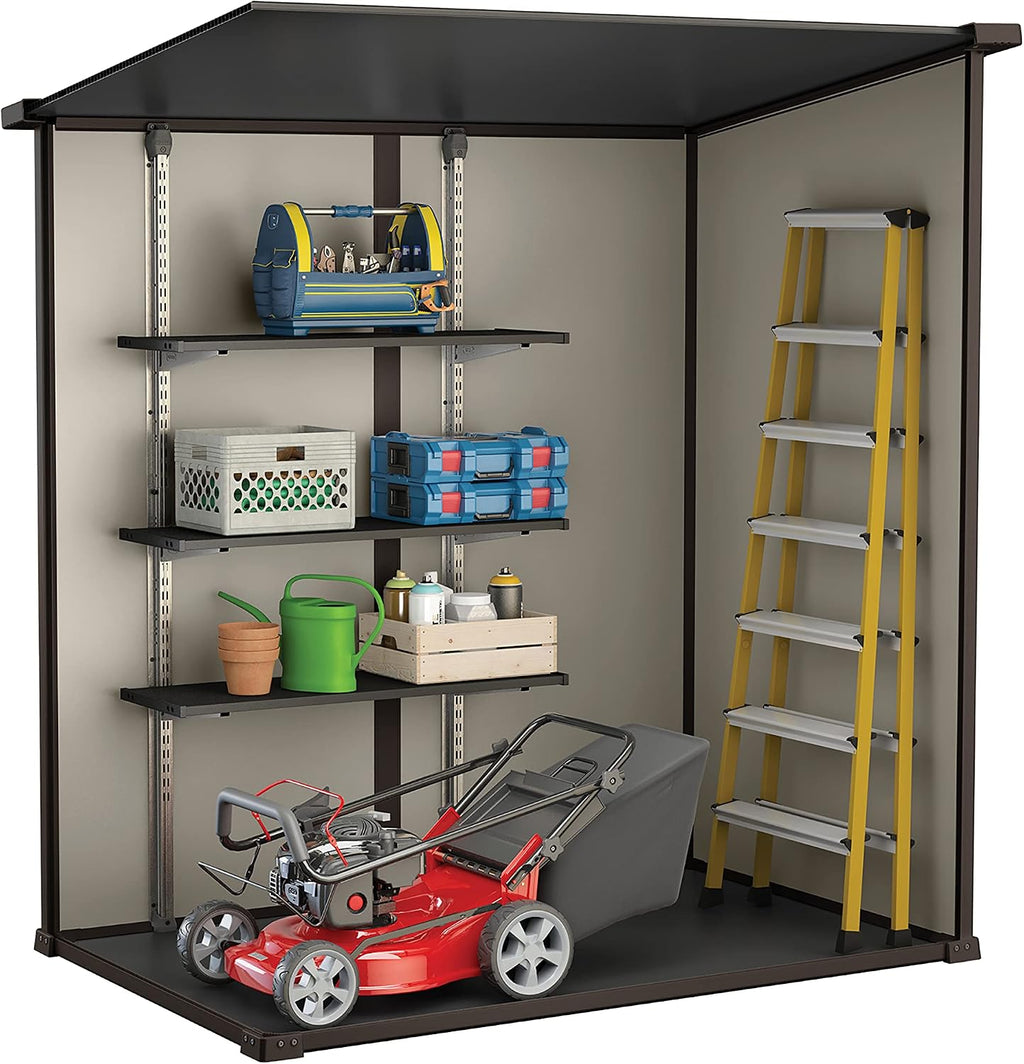 6 x 4 ft Outdoor Garden Storage Shed with Single Door