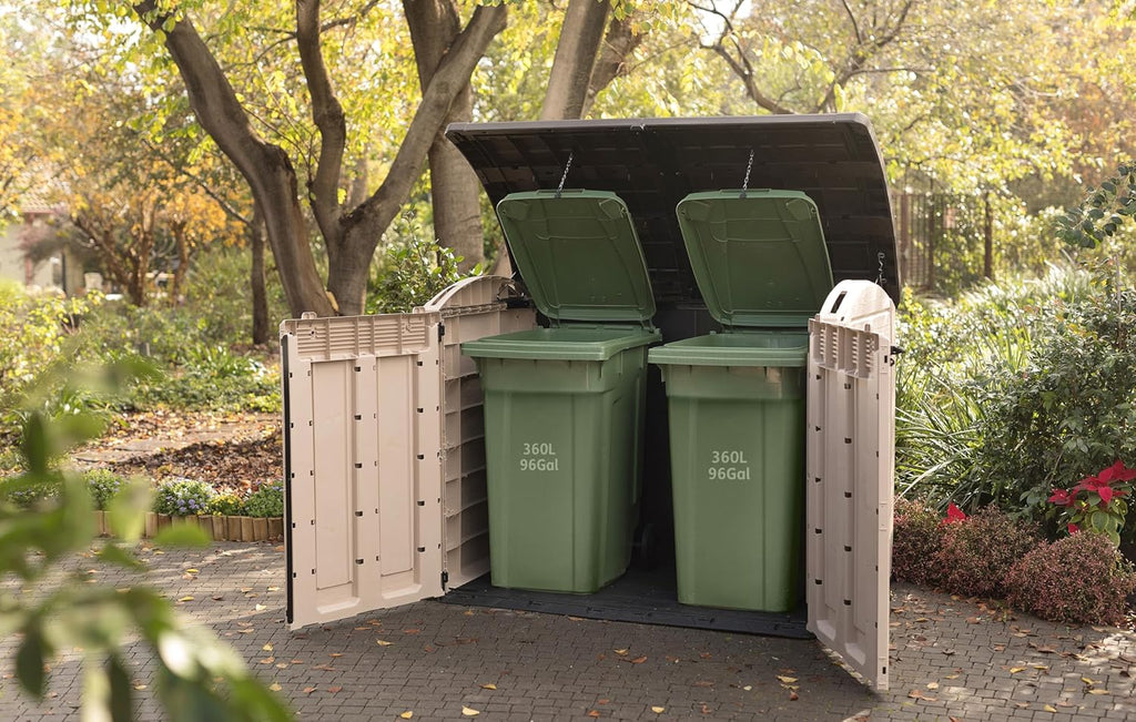 2000L Outdoor Garden Storage Shed with Dual Access