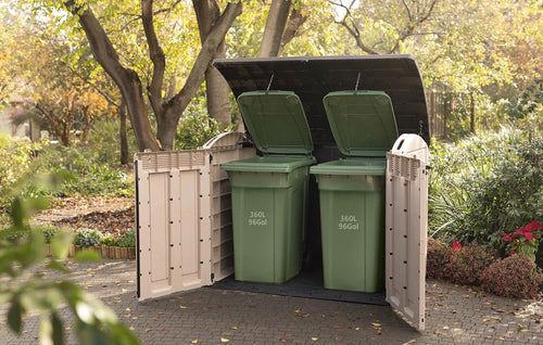 2000L Outdoor Garden Storage Shed with Dual Access