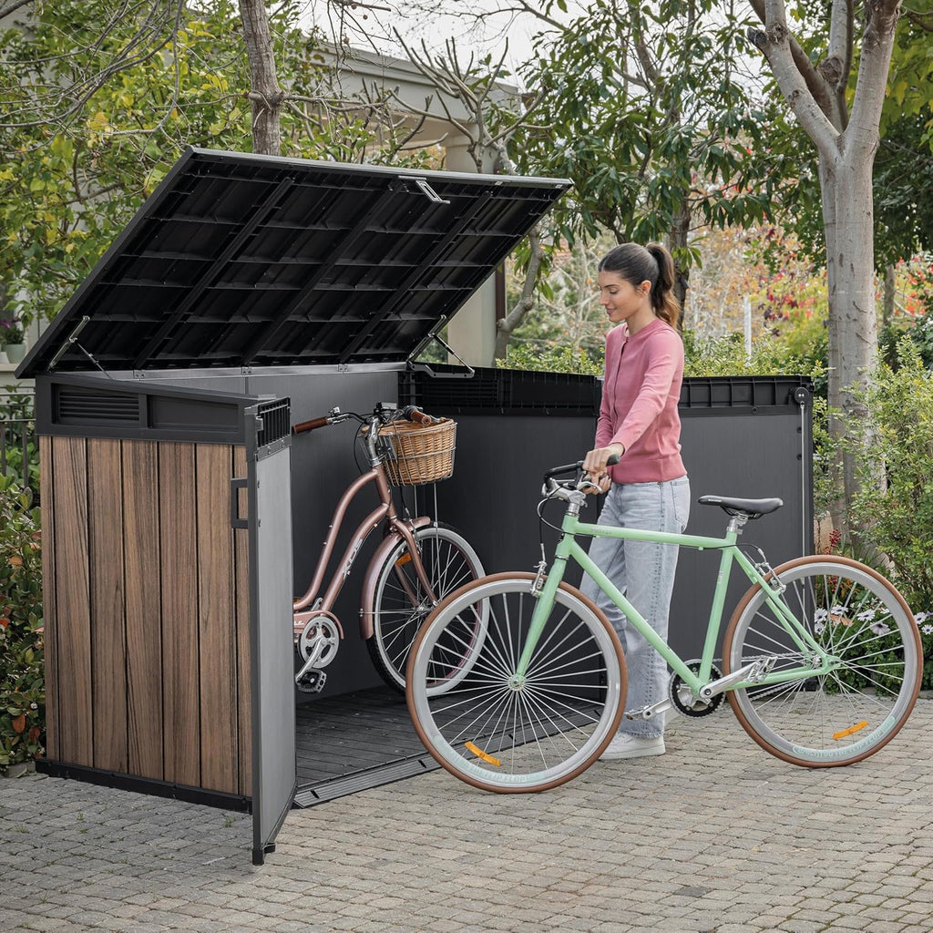 Horizontal Outdoor Storage Shed with Double Doors