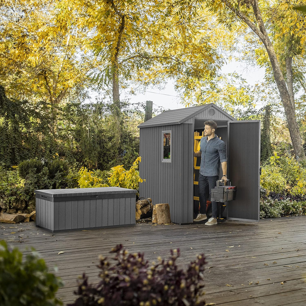 6 x 4 ft Outdoor Garden Storage Shed with Single Door
