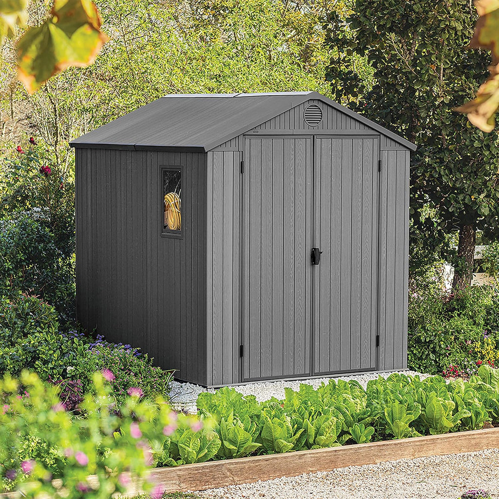 6 x 8 ft Outdoor Garden Storage Shed with Double Doors