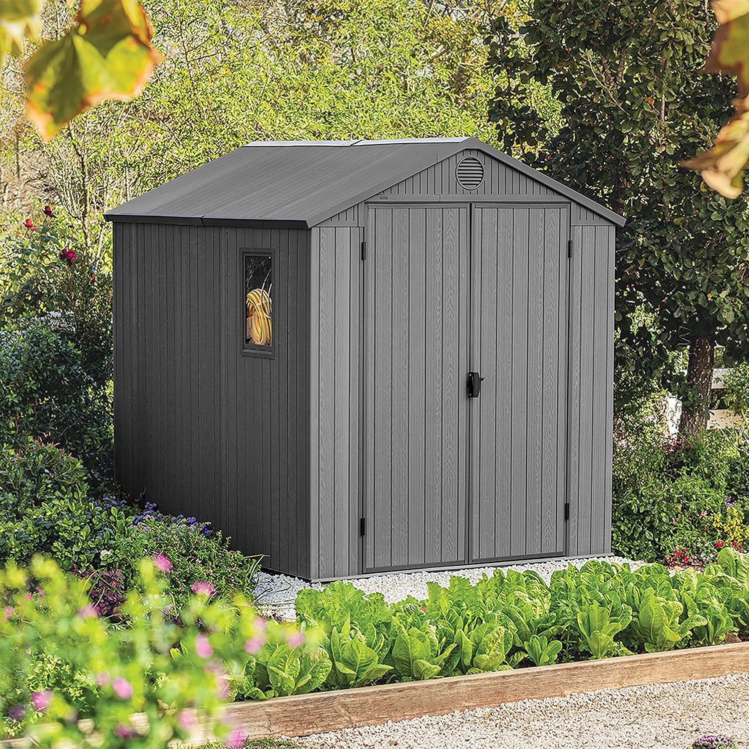 6 x 8 ft Outdoor Garden Storage Shed with Double Doors